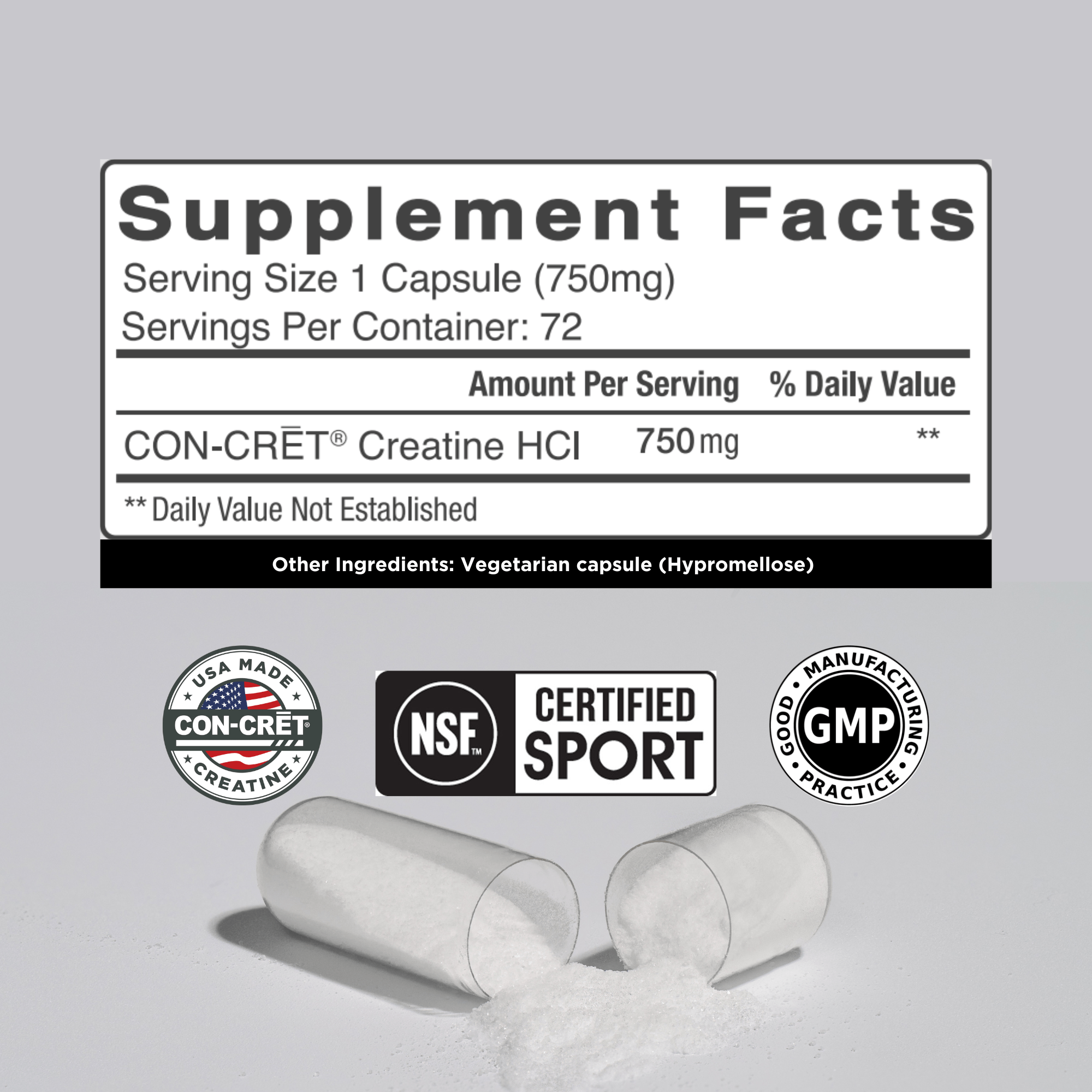CON - CRĒT Creatine HCL - Bodybuilding.com