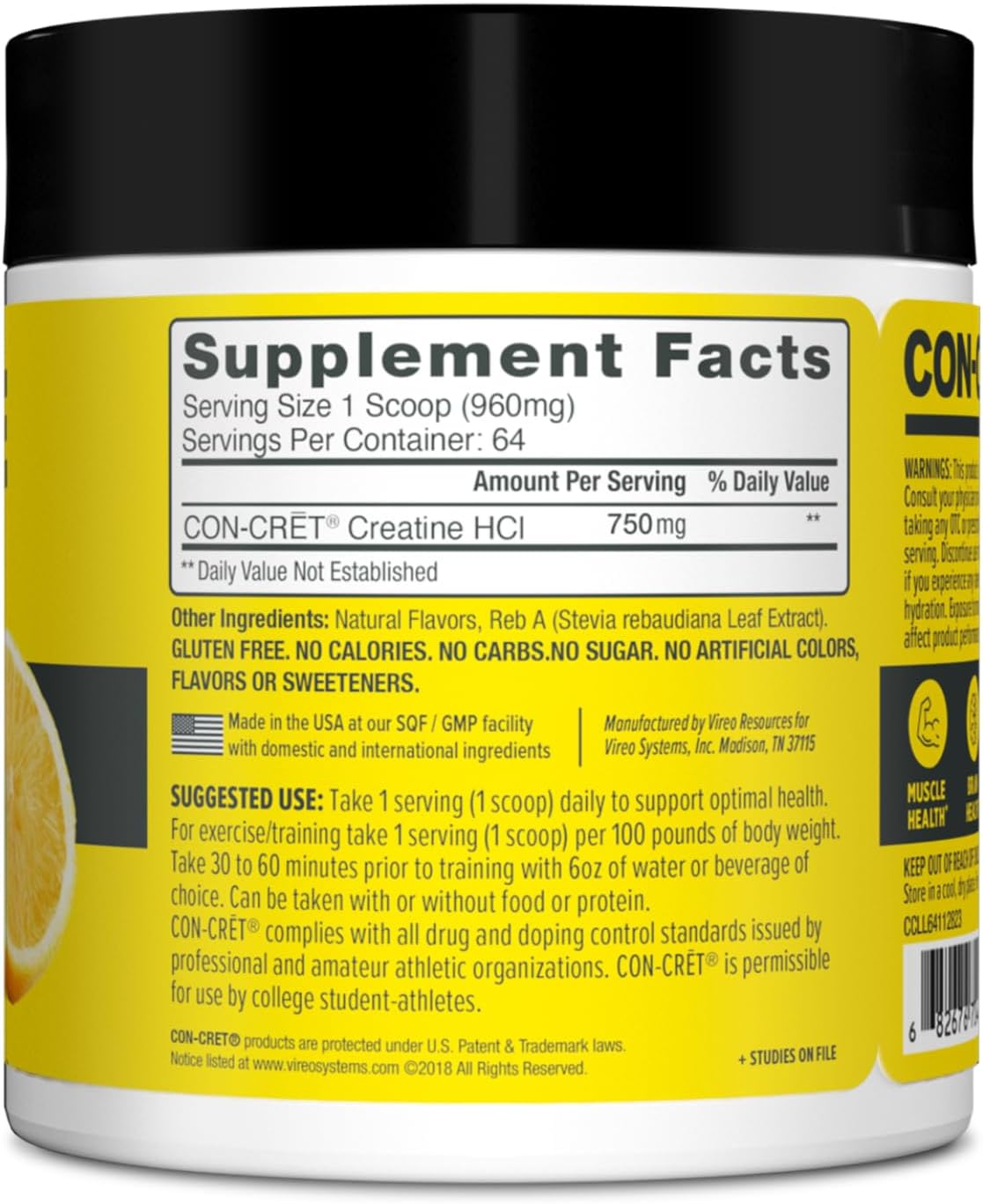 CON - CRĒT Creatine HCL - Bodybuilding.com