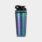 Ice Shaker 26oz. Protein Shaker Bottle Leopard Wisteria A1