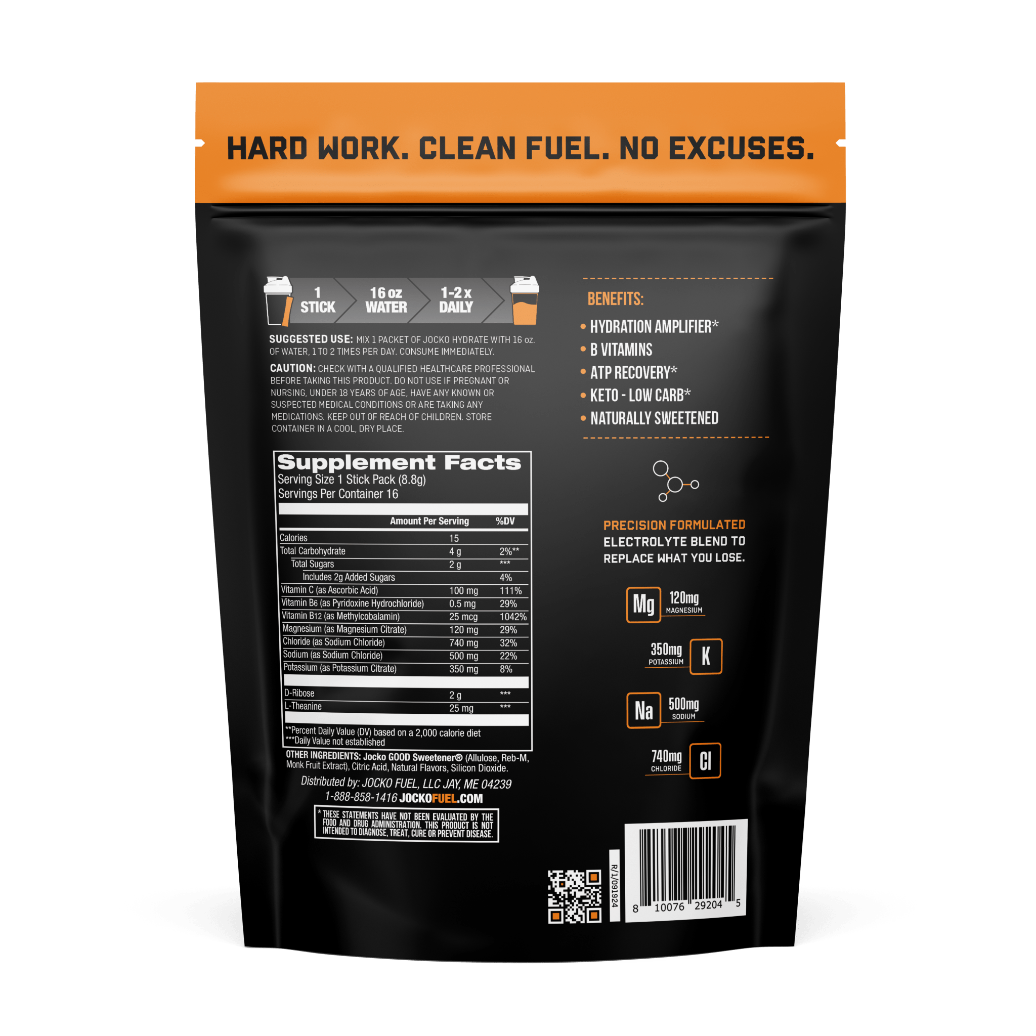 JOCKO Hydrate Sticks - Bodybuilding.com