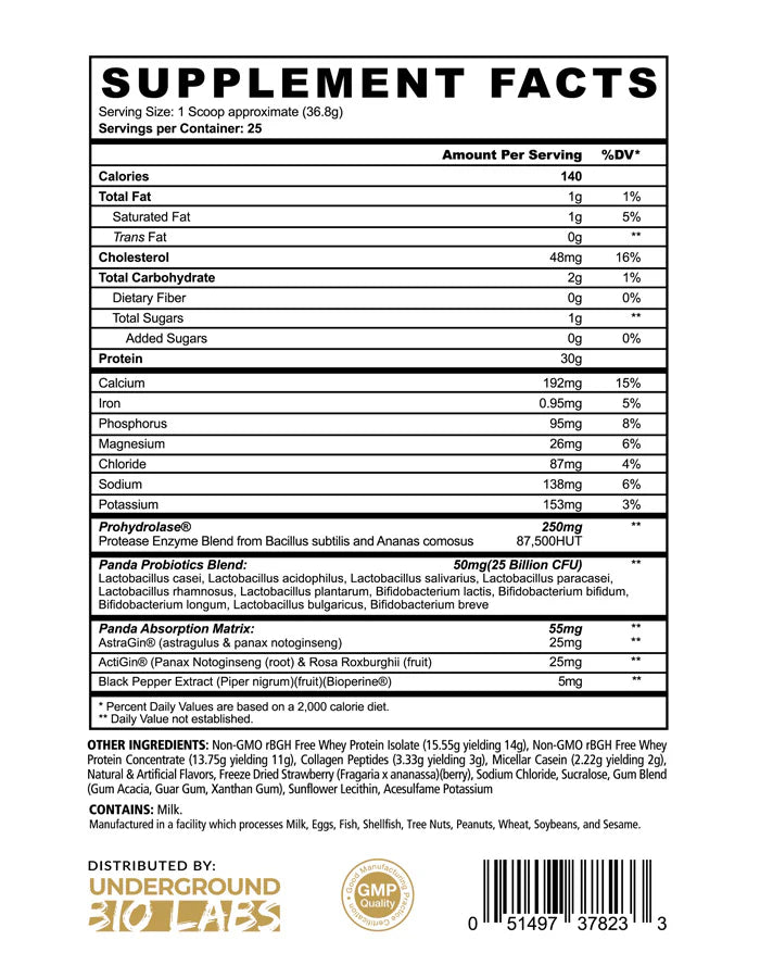 Panda Supplements FUEL Premium Protein - Bodybuilding.com