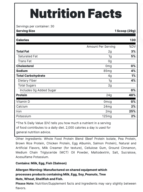 Redcon1 MRE Lite Whole Food Protein 30 Servings - Bodybuilding.com