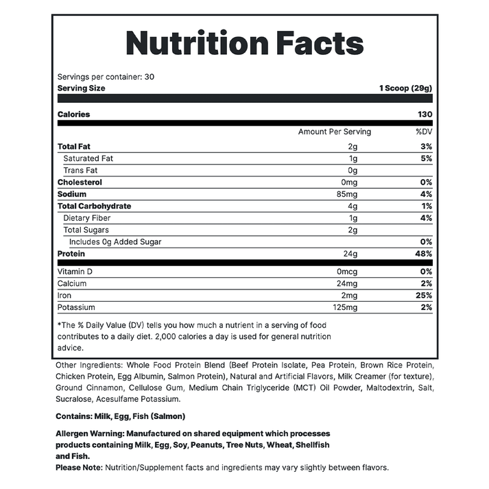 Redcon1 MRE Lite Whole Food Protein 30 Servings - Bodybuilding.com